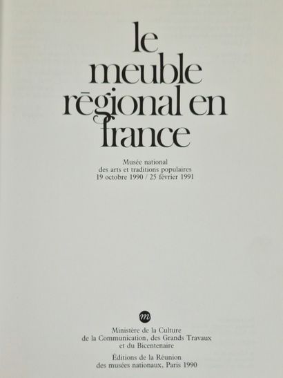 4 OUVRAGES SUR LE MOBILIER REGIONAL :
- LE...