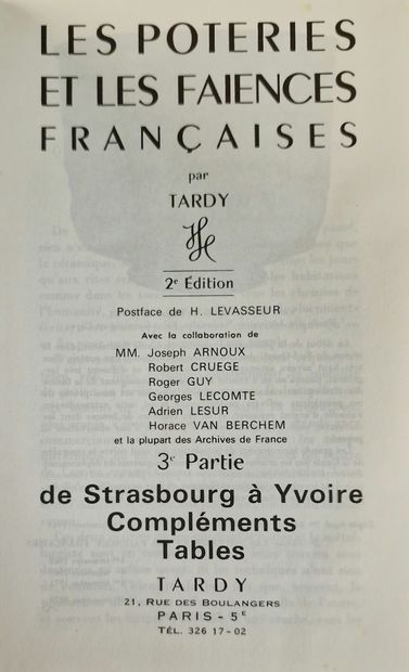 3 BOOKS ON FRENCH FAIENCE AND PORCELAIN :...