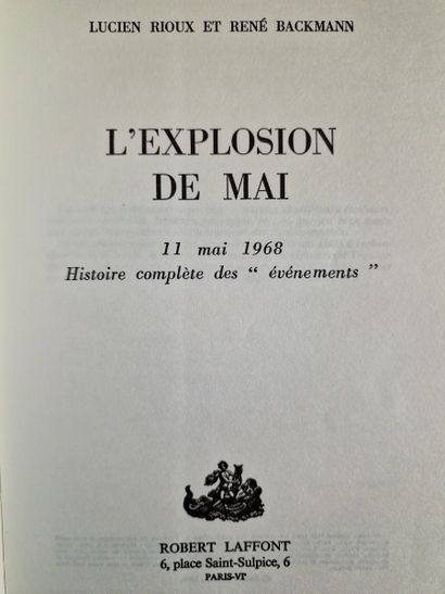 6 BOOKS ON MAY 68 : 
- LA FRANCE DE 68, (DELALE,...
