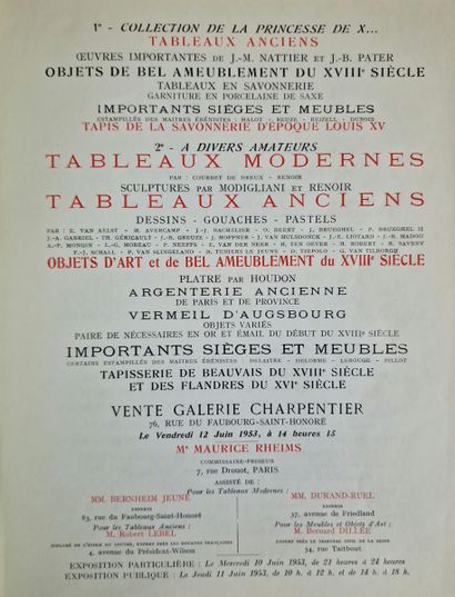 17 CATALOGS OF PUBLIC AUCTIONS :
- CHRISTOPHER...