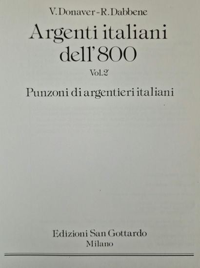 4 OUVRAGES SUR L’ORFEVRERIE ITALIENNE :
-...