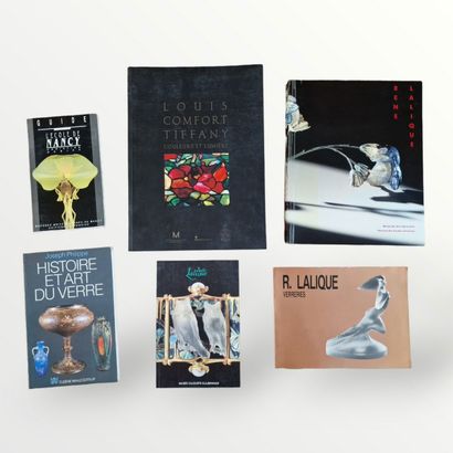 6 BOOKS ON GLASS :
- RENE LALIQUE Bijoux...