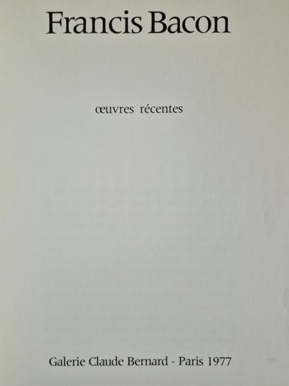 FRANCIS BACON. L'ART DE L'IMPOSSIBLE, Interviews...