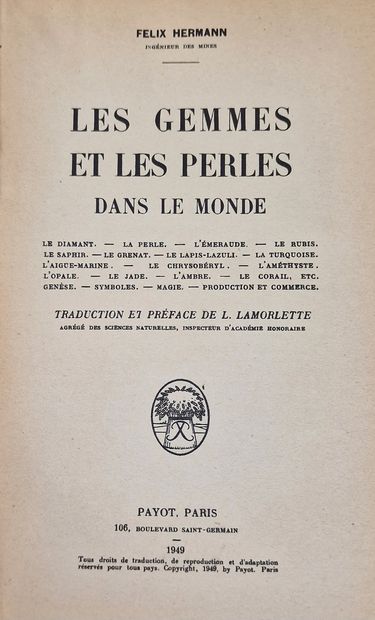 7 OUVRAGES DE GEMMOLOGIE ET SUR LES PERLES...