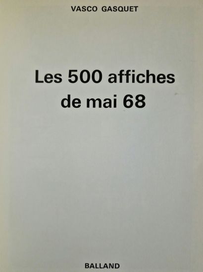 6 BOOKS ON THE POSTERS OF MAY 68 : 
- TEXTS...