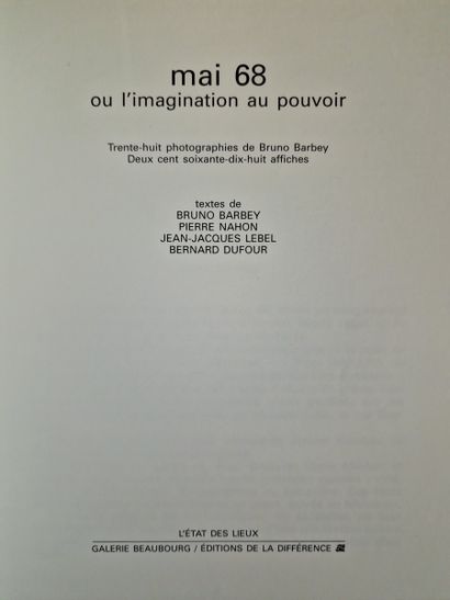 6 BOOKS ON THE POSTERS OF MAY 68 : 
- TEXTS...