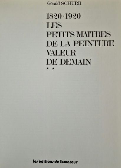 LES PETITS MAITRES DE LA PEINTURE, 1820-1920,...