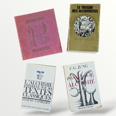 4 BOOKS ON ALCHEMY AND MACONIC PSYCHOLOGY...