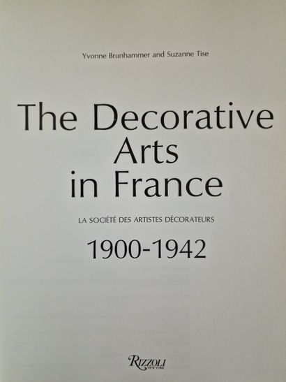 5 OUVRAGES SUR LES ARTS DECORATIFS AU XXEME...