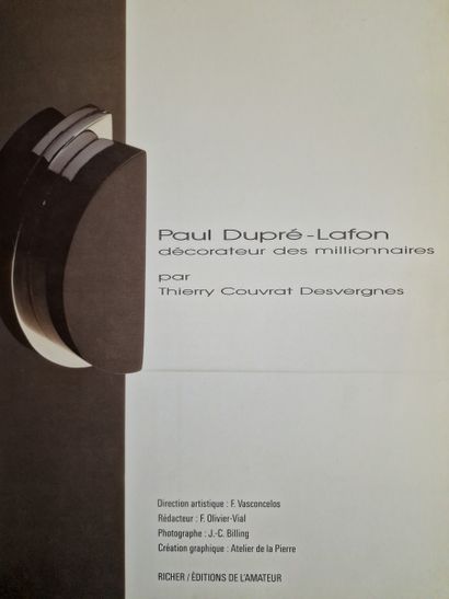 DUPRE LAFON Décorateur des millionnaires,...