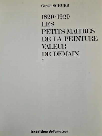 LES PETITS MAITRES DE LA PEINTURE, 1820-1920,...
