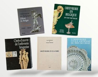 5 OUVRAGES SUR L'ORFEVRERIE BELGE :
- L’ORFEVRERIE...