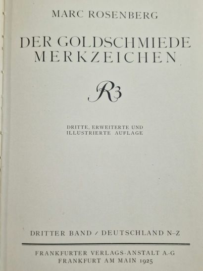 DER GOLDSCHMIEDE MERKZEICHEN III. AUFLAGE,...