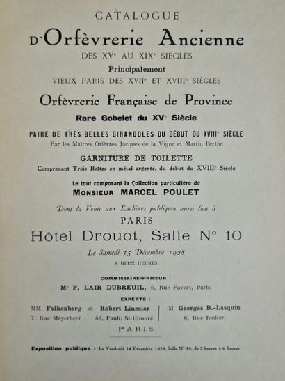 3 CATALOGS OF PUBLIC AUCTIONS OF GOLDSMITH'S...