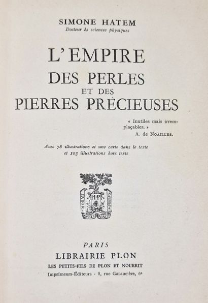 7 OUVRAGES DE GEMMOLOGIE ET SUR LES PERLES...
