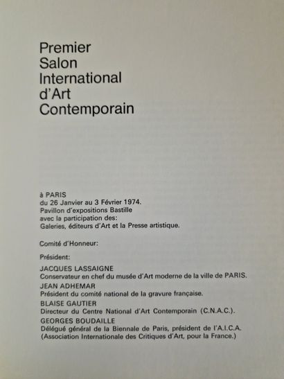 1ER SALON INTERNATIONAL D'ART CONTEMPORAIN...