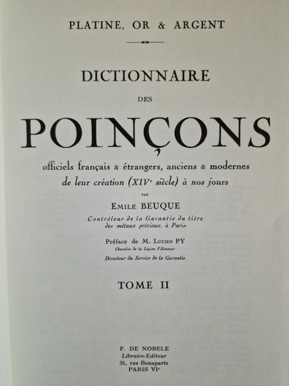 3 WORKS ON THE POINCONS : 
- DICTIONNAIRE...