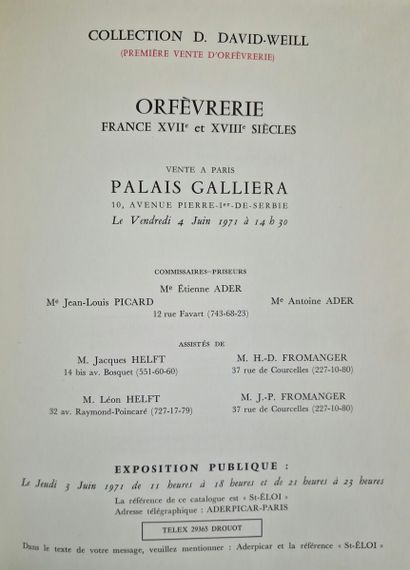 3 CATALOGS OF PUBLIC AUCTIONS OF GOLDSMITH'S...