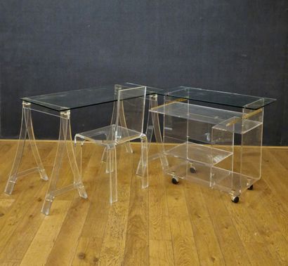DESIGN, 1980 - BUREAU SUR TRETAUX 
en altugass...