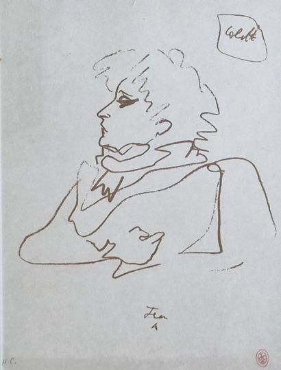 D'après Jean COCTEAU (1889-1963)
Portrait...