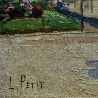 Louis PETIT (1864-1937)
Vue du jardin du...