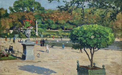 Louis PETIT (1864-1937)
Vue du jardin du...