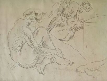 Jules PASCIN (1885-1930)
Modèle dans l'atelier...