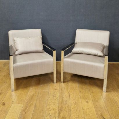 JNL - PAIRE DE FAUTEUILS CLUB Modèle 