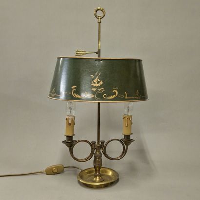 PETITE LAMPE BOUILLOTTE A DEUX LUMIERES de...