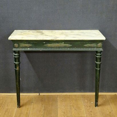 PETITE CONSOLE RECTANGULAIRE de Style Empire,...
