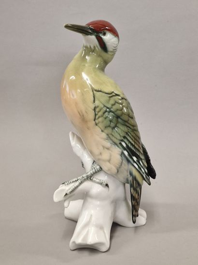 SAXE - MANUFACTURE KARL ENS - STATUETTE D'OISEAU...