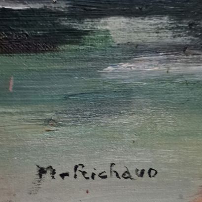 Maxime RICHAUD (1924-1994)
Le Rhône au couchant
HUILE...