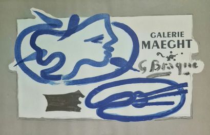 GEORGES BRAQUE (1882-1963)
Profil à la palette
AFFICHE...