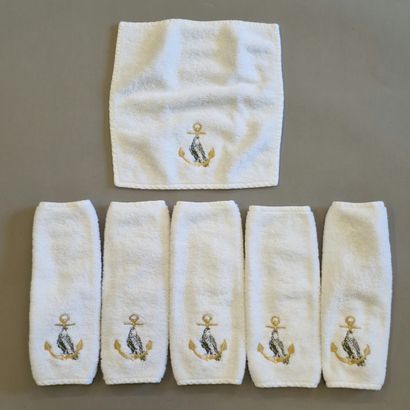 THE WHITE HOUSE - SUITE DE 6 SERVIETTES en...