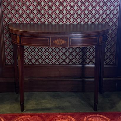 * TABLE DEMI-LUNE PORTEFEUILLE de Style Angleterre...