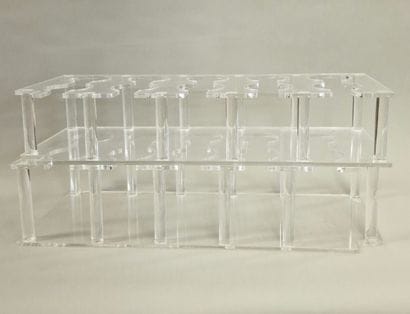 PAIR OF GLASS DISPENSERS FOR 10 GLASSES -...