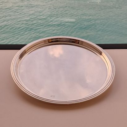CHRISTOFLE SUITE DE 3 PLATEAUX DE SERVICE...