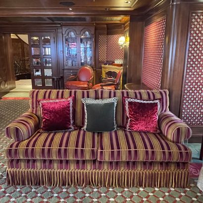 * CANAPE 3 PLACES de Style Napoléon III -...