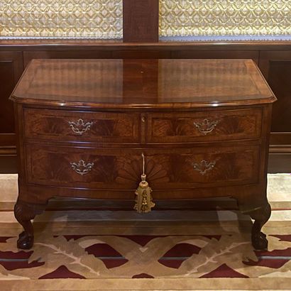 * Pair of Chippendale - Modern style mahogany...