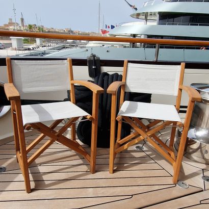 * PAIRE DE FAUTEUILS DE PONT TYPE REALISATEUR...