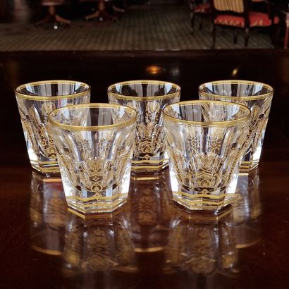 BACCARAT - MODELE HARCOURT EMPIRE 9 GOBELETS...