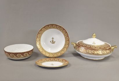 IMPORTANT 145 PIECES MODERN TABLE SET in...