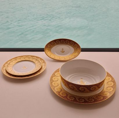 IMPORTANT 145 PIECES MODERN TABLE SET in...