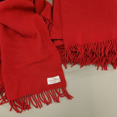 Louis BRUN - 3 PLAIDS with fringed edges...