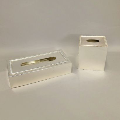 SET OF A RECTANGULAR WALL BOX AND A SQUARE...