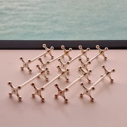CHRISTOFLE MODELE A BOULES - SET OF 8 SHOE...