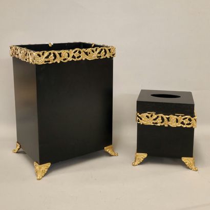 RECTANGULAR BIN AND SQUARE BOX FOR PAPER...