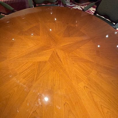 * PAIR OF LARGE ROUND TRANSFORMING DINING...