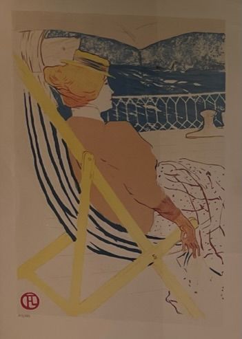 REPRINT OF A LITHOGRAPH BY TOULOUSE LAUTREC
Numbered...