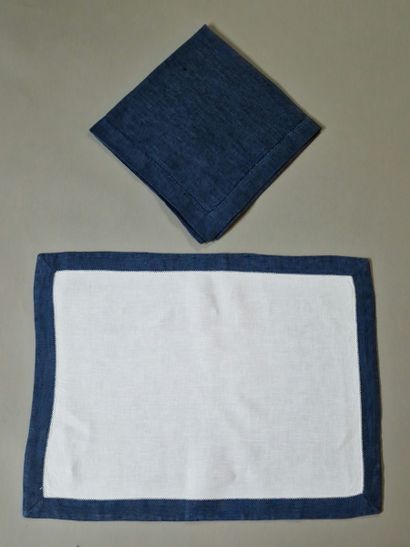 SET OF 20 RECTANGULAR TABLE SET AND 13 TOWEL...